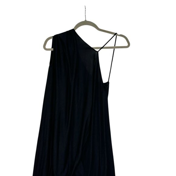 Rick Owens Lilies Black Asymmetrical Jersey Gown | Size 4 - Picture 4 of 9
